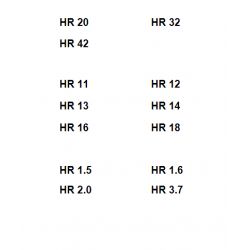 Terex - HR 1.5 HR 1.6 HR 2.0 HR 3.7 HR 11 HR 12 HR 13 HR 14 HR 16 HR 18 HR 20 HR 32 HR 42  - instrukcje napraw - schematy